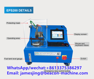 Uto-probador de inyector de combustible diésel, banco de prueba de codificación de flujo de inyector, servicio diésel E200 200 E20208S common rail - Product Image 2