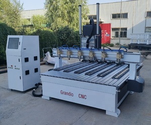 Alta eficiencia China Multi Head Rotary 4 Axis 3D Wood Cnc Router Machine 6 Heads Carpintería Cnc Router - Product Image 3
