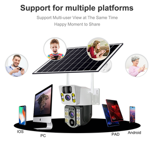 4MP Dual Lens PTZ Solar <strong>Camera</strong> Dual Screens PIR Human Tracking Outdoor Network WIFI Security CCTV Surveillance IP <strong>Camera</strong> - Product Image 6