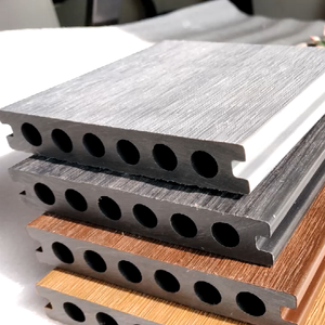 Yeni tasarım katı WPC decking sert giyen co-ekstrüzyon kompozit güverte. Su geçirmez WPC açık co-ex zemin kaplaması - Product Image 1