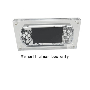 PSP2000 PSP3000 oyun konsolu için şeffaf kutu manyetik kapak şeffaf akrilik oyun ekranı saklama kutusu - Product Image 1