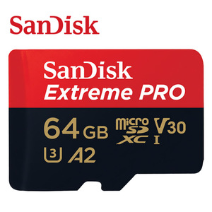 Sandisk Extreme Pro Micro TF แฟลชการ์ด SD ความจุ64GB การ์ดหน่วยความจำ128G ถึง200เมตร/วินาที C10 U3 V30พร้อมอะแดปเตอร์ - Product Image 5