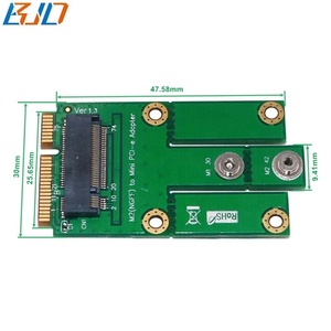 NGFF M.2 M2 b-anahtar yuvası için Mini PCI-E MPCIe 52Pin kablosuz adaptör kartı GSM GPS GPRS WLAN GSM 3G 4G LTE Modem modülü - Product Image 2