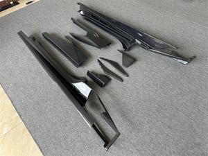 Huracan用カーボンチューニングパーツEVO Facelift Mスタイルサイドバンパースカート拡散キットLP610 LP600用カーボンサイドパネル - Product Image 2