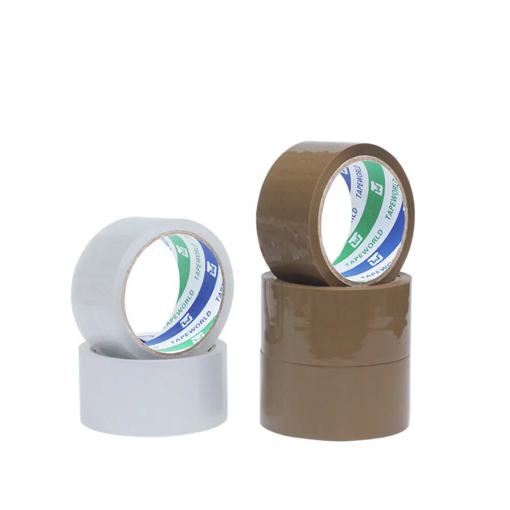 Rouleaux de couleur marron à faible bruit boîte personnalisée Carton ruban adhésif d'étanchéité étanche acrylique impression ruban d'emballage