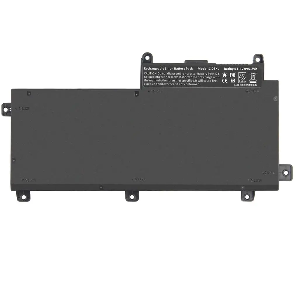 customize laptop battery for hp 48WH 11.4V Black suitable for HP PROBOOK 640 G2 G3 battery used laptop chargers and batteries