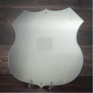 Hot Bán Cổ Điển Kim Loại Tường Dấu Hiệu Lá Chắn Hình Dạng Tuyến Đường 66 Tin Dấu Hiệu UV Cho Nhà Để Xe Người Đàn Ông Cave Thanh Trang Trí Kỹ Thuật-Sơn Mảng bám - Product Image 3