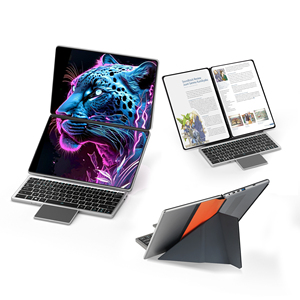 新しいスタイルの10インチデュアルタッチスクリーン2KラップトップI312gen 12th MAX 4.4GHZ wifi 6ノートブックコンピューター (キーボード付き) - Product Image 1
