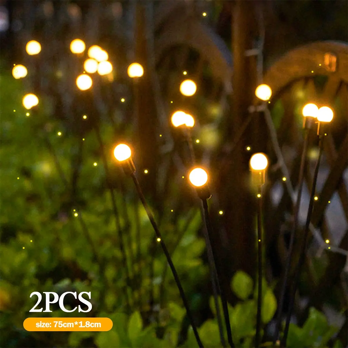 Solar Starburst Swaying Light Wind bläst Garten licht im Freien dekorative Firefly Feuerwerk Lampe für Yard Patio Pathway Dekoration