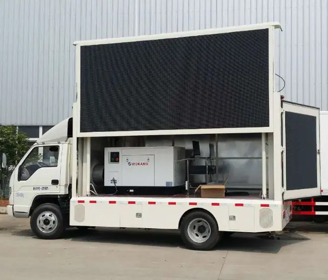 Pantalla Led para exterior de furgoneta, Panel Led para publicidad P6, pantalla de vídeo, camión Led
