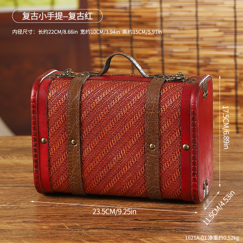 1621A-01 Mini sac à main rétro - Rouge rétro