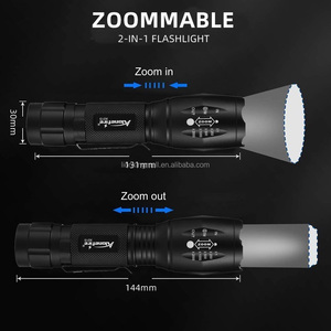 Alonefire X015 2 в 1 T20 + УФ 395nm светодиодный фонарик Ультрафиолетовый детектор мочи домашних животных с пятна волокна руды и железными скорпионами функция масштабирования фонарь - Product Image 5