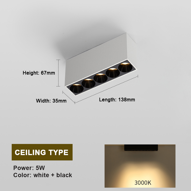 White+Black 5W 3000K (US 18.59)