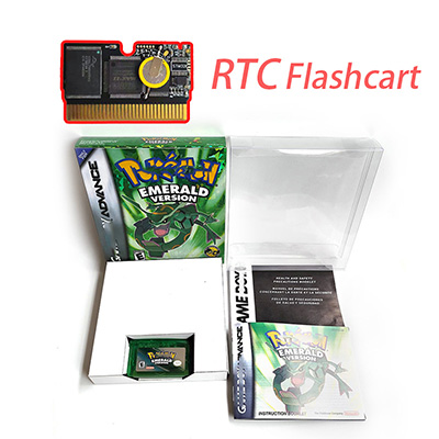 Boîte manuelle de chariot Flashcart émeraude RTC
