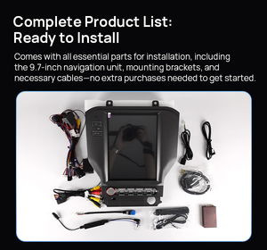 9.7 מסך בסגנון tesla עבור פורד מוסטנג 2015-2021 אנדרואיד 14 מסך מגע נגן מולטימדיה מסך ניווט gps bt wifi - Product Image 6