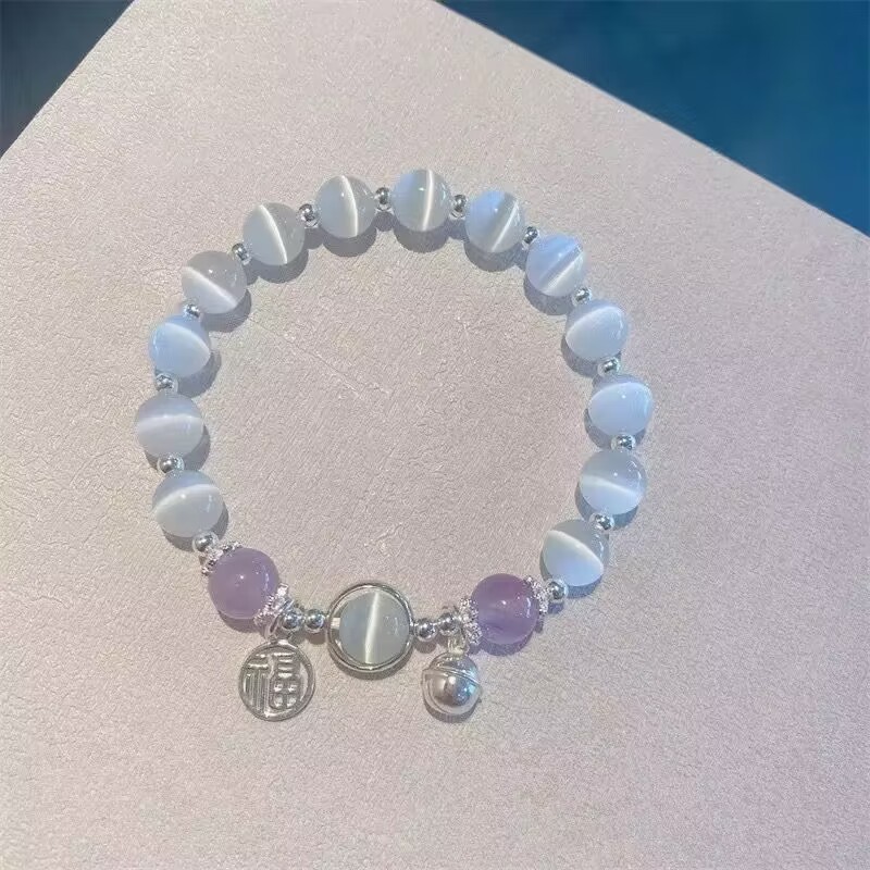 purple bead bracelet