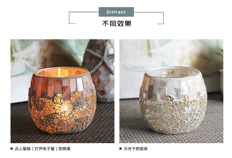 Home decor Hand made recycled glass jar empty luxury candle jars