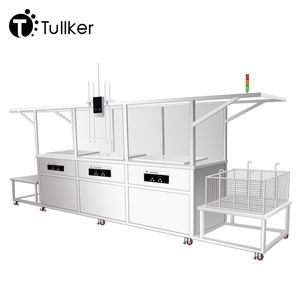 Tullker Three Station Halbautomati scher Ultraschall reiniger Laden Entladen Port Lifting Manipulator Ultra Sonic Reinigungs kammer - Product Image 2