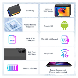 2024 Tablet 10 pulgadas Android 13 Tablette 4G WiFi 1280*800 FHD ordenador tableta Barata para estudiante adulto - Product Image 5