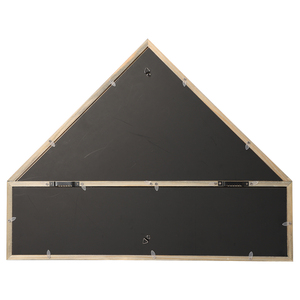 Rustic Solid Wood Wall Mounted Burial Flag Display Case UV Printed Certificate Holder <strong>Frame</strong> for 9.<strong>5</strong> <strong>X</strong> <strong>5</strong> Inch Flag for Veterans - Product Image 3
