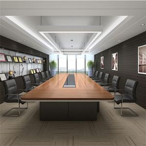 Office Furniture <strong>Discussion</strong> on Table and Chair Combinations Combination Office Reception Rectangular Negotiation Table - Product Image 3