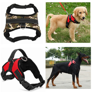 カスタマイズ可能な反射ペットハーネスベストリーシュセット1つのキーロック耐衝撃性と通気性犬用快適フィット - Product Image 6