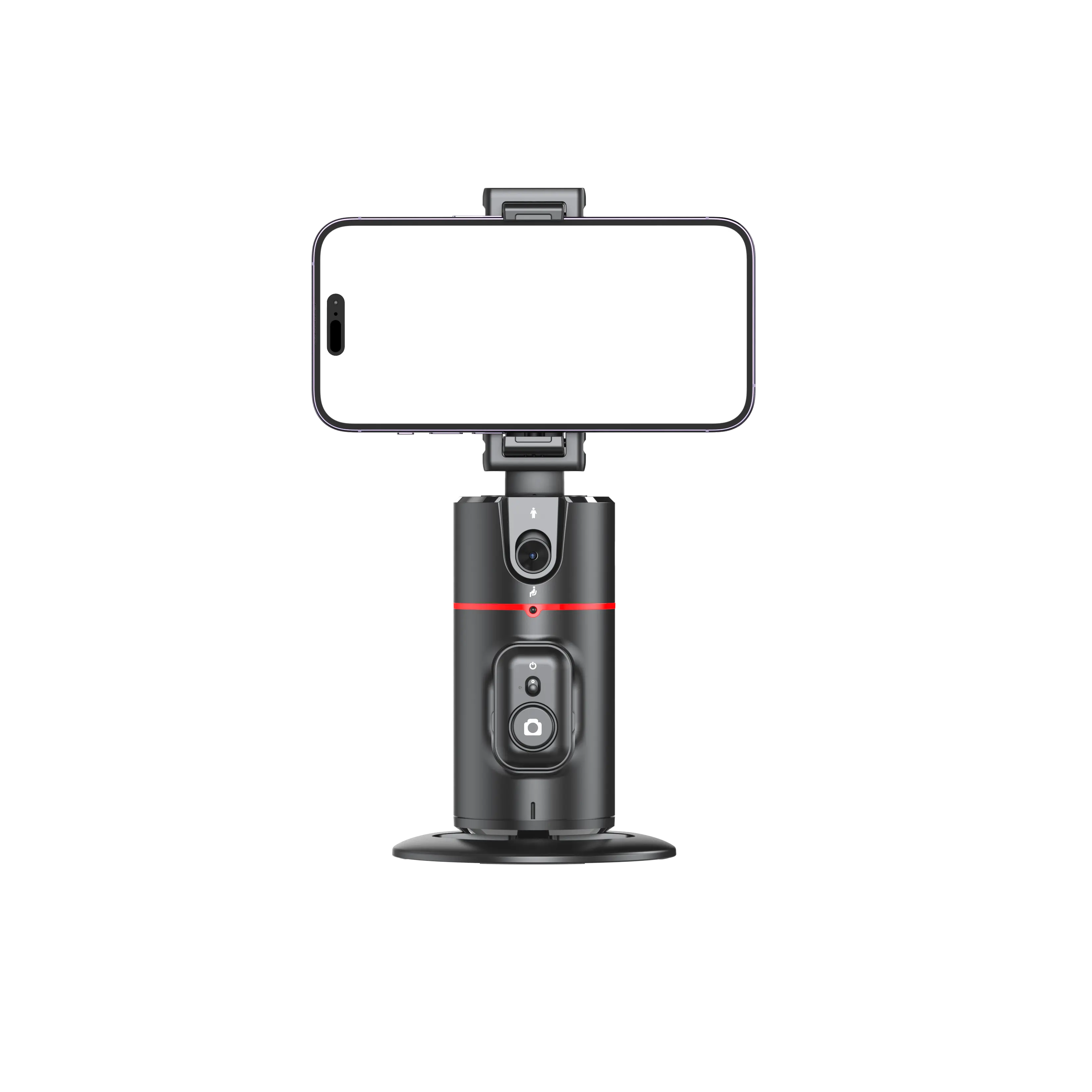 أي أوتو تتبع مثبت للوجه كاميرا ترايبود الهاتف ، منصة تدور فوق الطاولة لتصوير الفيديو على الطاولة