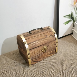 Античная винтажная прямоугольная деревянная Коробка С Сокровищами на заказ, коробка для хранения ювелирных изделий, Подарочная коробка с лазерной печатью для хранения ювелирных изделий - Product Image 3