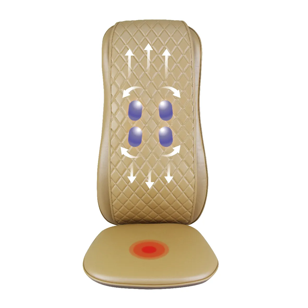 Portable Comfortable Heat Shiatsu infrared Vibrating Sofa Bed Massage Cushion With Heating