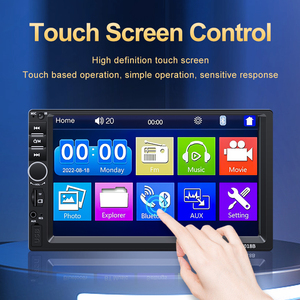 Araba multimedya MP5 7 inç tam ekran dokunmatik radyo uzaktan kumanda Bluetooth USB FM oynatma Stereo çalar kablolu telefon bağlantı BT TF - Product Image 4