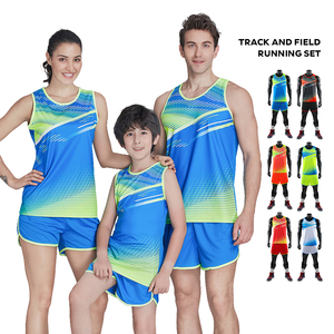 Factory Supply Gradient Color Athletic Set Featuring Breathable Material Perfect For Outdoor <strong>Running</strong> And Men - Product Image 2