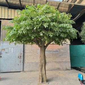Açık merkez veya alışveriş merkezi dekorasyonu için yapay Ficus ağacı yapay Banyan ağacı - Product Image 3
