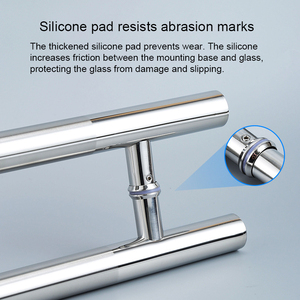 Manufacturer Customized 304 316 Stainless Steel Glass <strong>Door</strong> <strong>Handle</strong> Back To Back Shower Room Metal Round Tube Pull <strong>Door</strong> <strong>Handle</strong> - Product Image 3