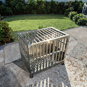 犬ケージ犬用金属製大型キャリア大人用大型猫犬用ペットケージボックスパッキング付き - Product Image 2