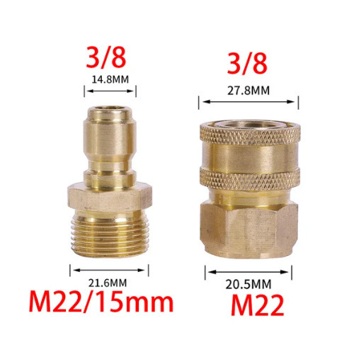 Combinaison de têtes mâles et femelles M22-15mm