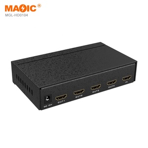 Empalmador de vídeo 4K 30Hz Hdmi 1x4 HDMI Splitter Empalmador HDMI de 4 vías 1 Entrada 4 Salida con control remoto para TV Monitores múltiples - Product Image 2