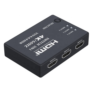Conmutador HDMI de alta velocidad, divisor HDMI de 4K y 60Hz, 3x1, 3 en 1 salida, UHD con mando a distancia, cable infrarrojo, conmutador HDMI, en stock - Product Image 3