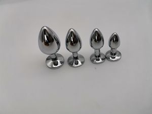 משלוח מדגם מפעל סיטונאי אנאלי Plug נירוסטה תכשיט זול אנאלי מין צעצועי מרחיב רב גודל באט קריסטל תקע
