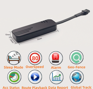 Araba motosiklet için J14 Mini kablolu GPS izci gerçek zamanlı araç takip cihazı filo yönetimi aşırı hız alarmı - Product Image 5