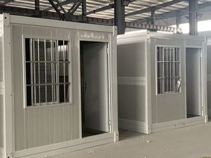 20英尺可折叠钢制模块化扁平包装预制房屋现代移动集装箱办公室/商店/厕所，供办公室或商店使用