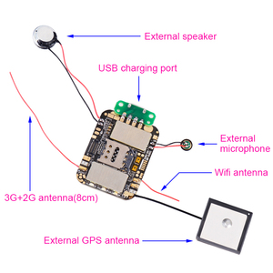 Dispositivo de seguimiento GPS 3G para smart 3G dispositivo de seguimiento ZX810 con UART GPIO/i/o para relojes/rastreadores GPS - Product Image 4