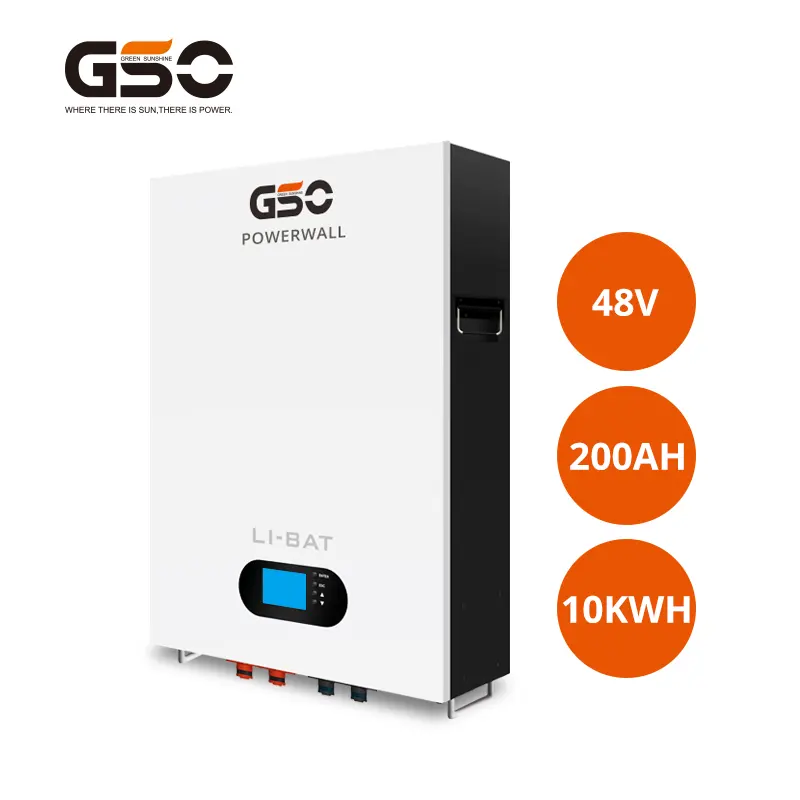 GSO 5kw 10kw Batterie 24 V 48V Solarenergie 50ah 100ah 200ah 400ah Lithium wand batterie lifepo4 pack 24 Volt Power Wall
