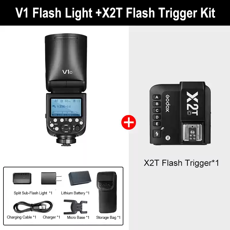 Déclencheur de flash V1+X2T