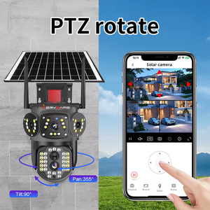 WERYSAFE-Cámara de vigilancia móvil para exteriores V380, cámara inteligente con control remoto, reflector de seguridad, sensor Cctv Ip Solar Ptz 4G - Product Image 4
