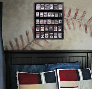 Bóng chày thẻ hiển thị trường hợp 35 phân loại UV bảo vệ rõ ràng tường Tủ thẻ thể thao hiển thị khung cho bóng đá Hockey giao dịch - Product Image 6