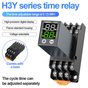 LCD-Anzeige H3Y-4 Digital-Timer-12V 24V 220V Multi - Voltage Cycle & Delay Control Relay - Product Image 2