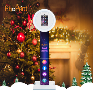 Phoprint לוגו להתאמה אישית Rotatable נייד <span class=keywords><strong>LED</strong></span> RGB טבעת אור Ipad תא צילום Stand