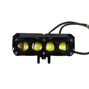オートバイおよび電気自動車用小型12V防水LEDスポットライト4つの目レンズおよび4つのLEDが付いている新しいキャノン2色ランプ - Product Image 2