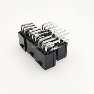 10pcs/lot 5557/5569 2x3 <strong>6Pin</strong> <strong>Header</strong> Black/White Bending Needle Socket 4.2mm 2*3 Bent Pin Double Row Buckle ATX Power Connector - Product Image 1
