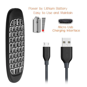 2023ホット販売良質C120リモコン2.4GワイヤレスエアマウスジャイロエアマウスC120ミニキーボードAndroid TV用 - Product Image 5